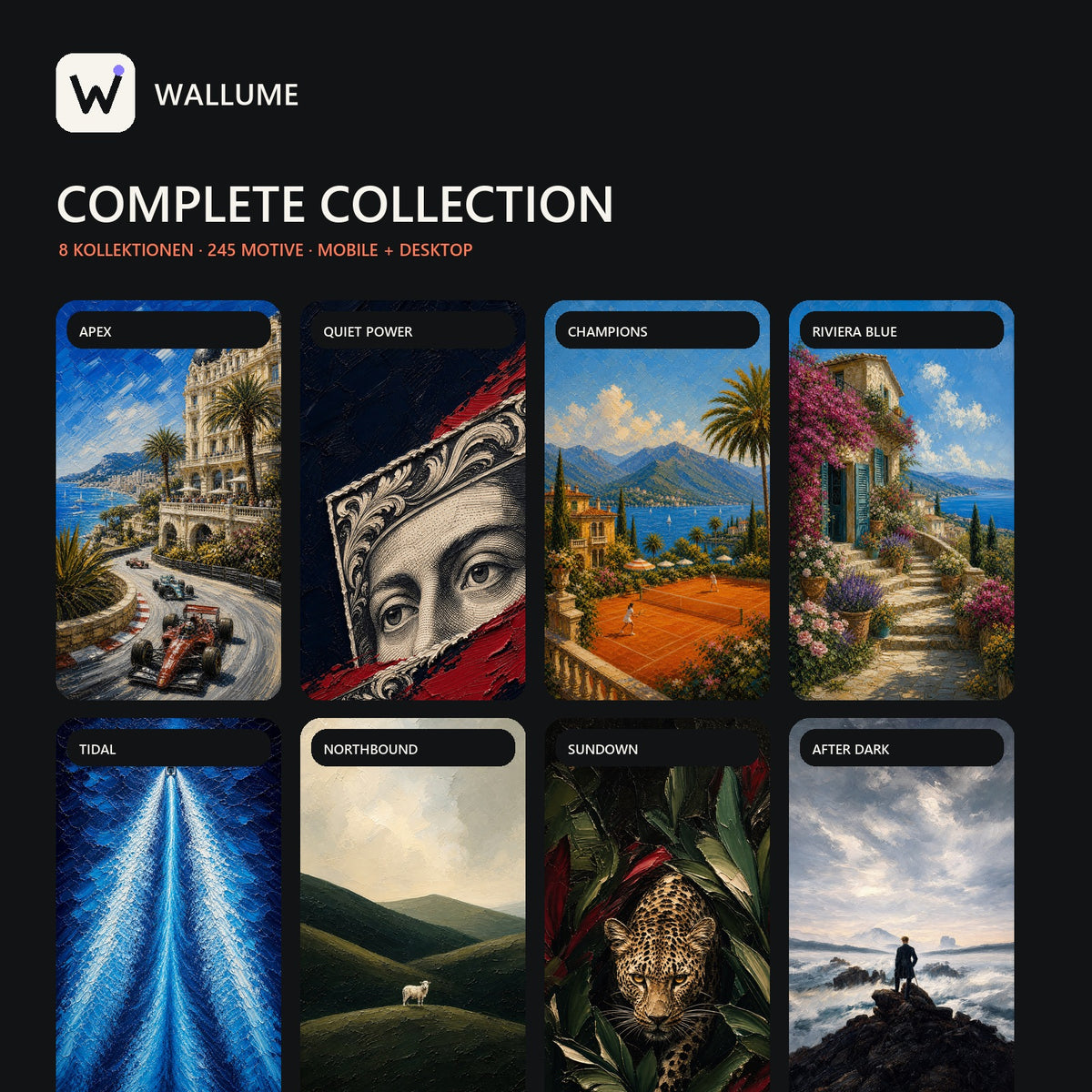 Wallume Complete Collection with 8 packs