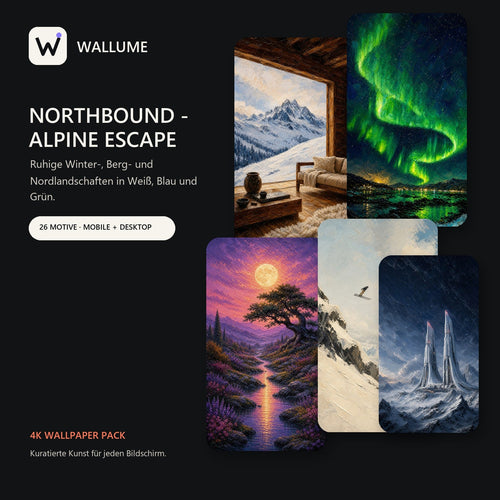 Northbound – Alpine Escape – 4K wallpaper collection cover
